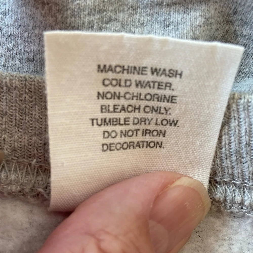 OLD NAVY unisex sweatshirt, light grey, size XL, like new condition - Picture 6 of 13